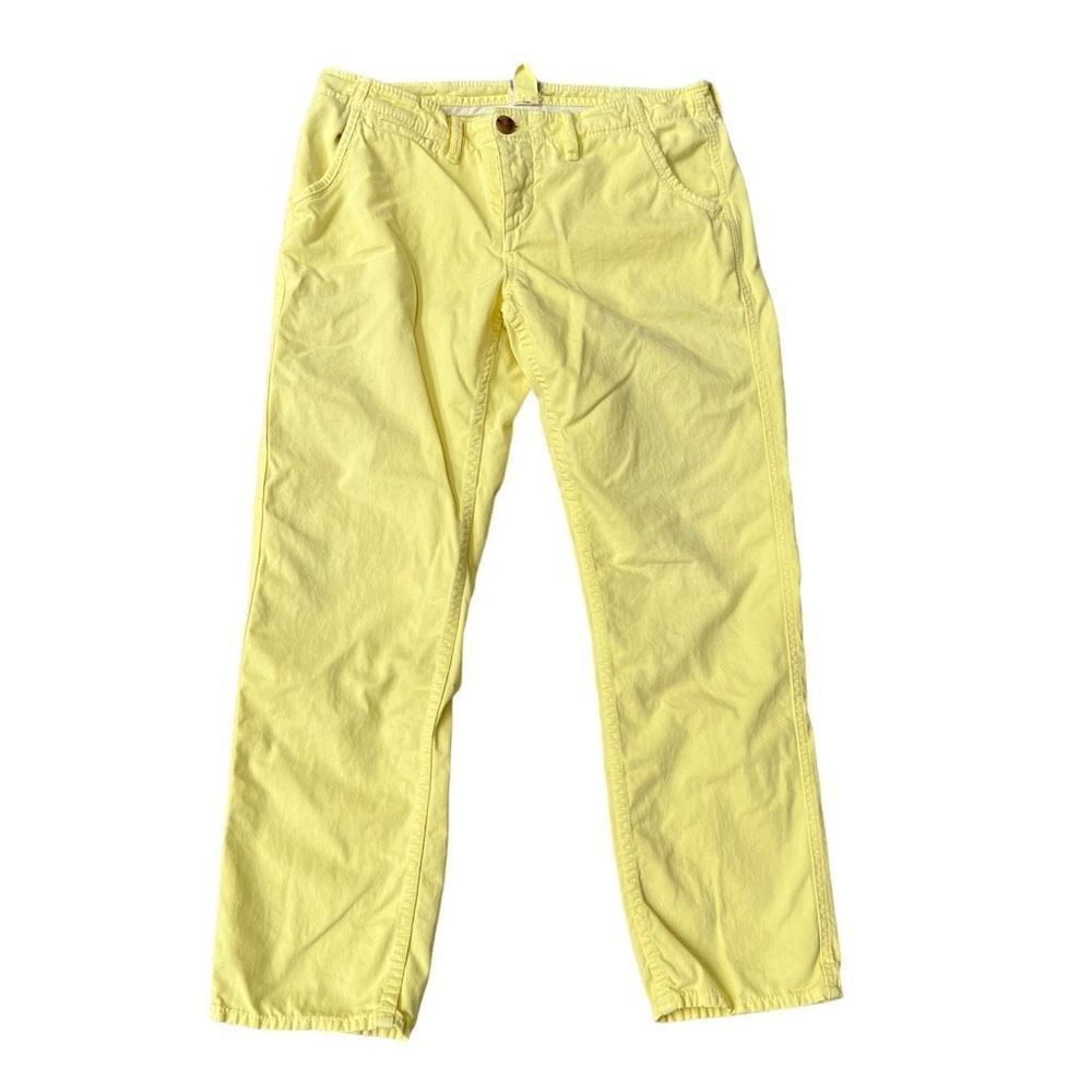 True Religion light yellow 100% cotton pants size 29